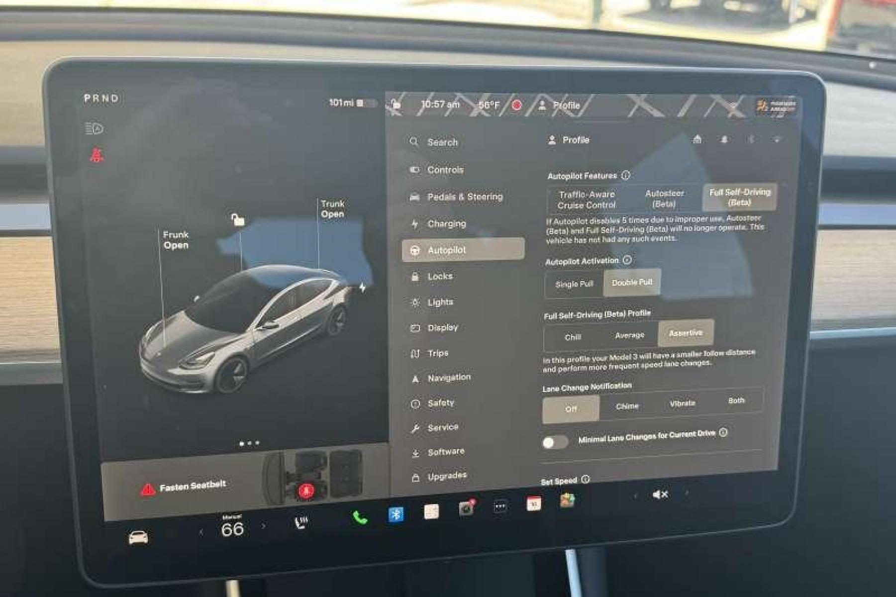 2019 Midnight Silver Metalic /Black Tesla Model 3 Long Range (5YJ3E1EB9KF) with an 75 kWh engine, Automatic transmission, located at 2304 W. Main St., Boise, ID, 83702, (208) 342-7777, 43.622105, -116.218658 - Full Self Driving! Remaining Powertrain/Battery Warranty! - Photo #9