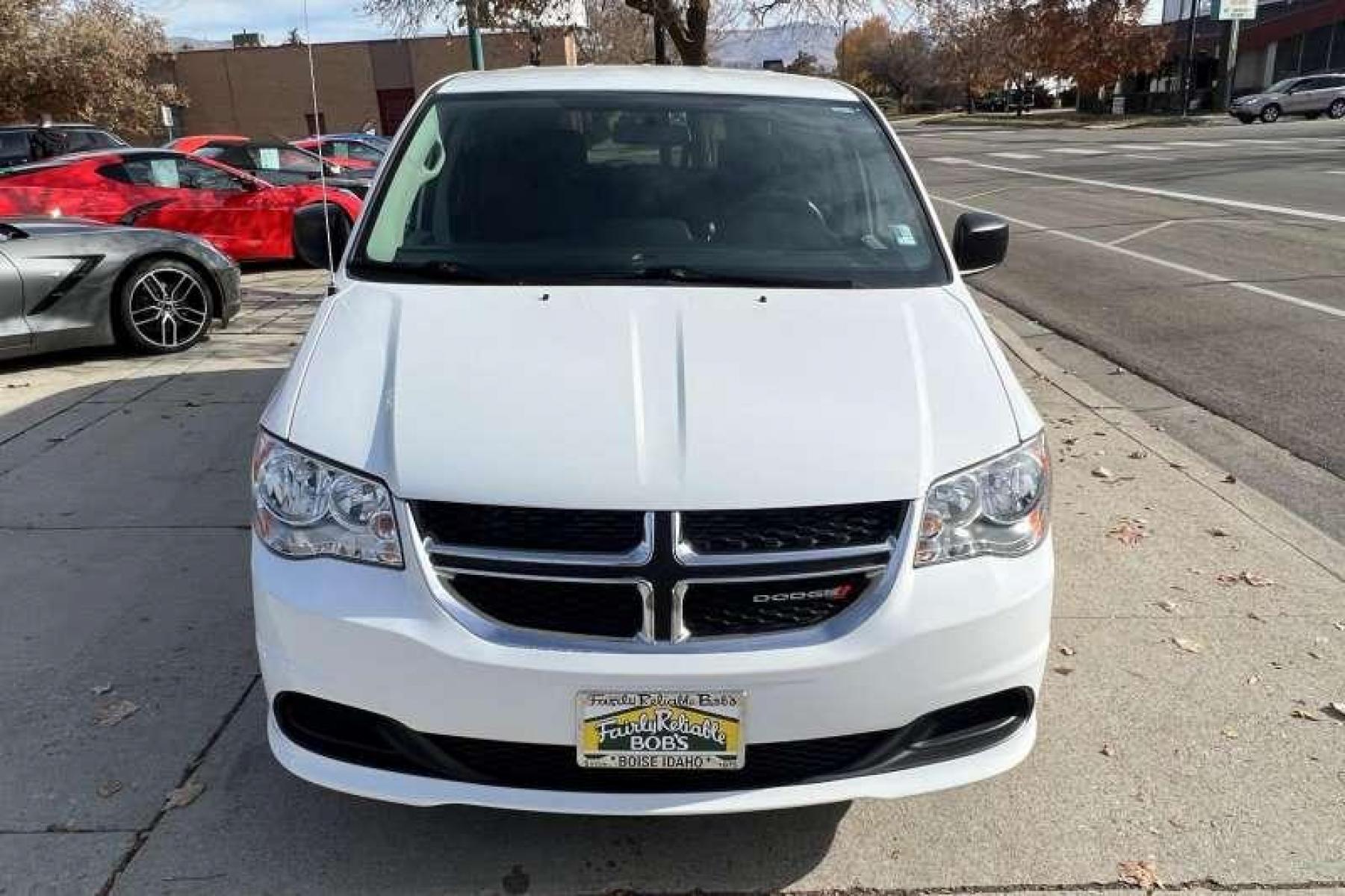 2016 Bright White /Black Dodge Grand Caravan SE (2C4RDGBG0GR) with an V6 3.6 Liter engine, Automatic transmission, located at 2304 W. Main St., Boise, ID, 83702, (208) 342-7777, 43.622105, -116.218658 - Financing Available O.A.C. - Photo #1