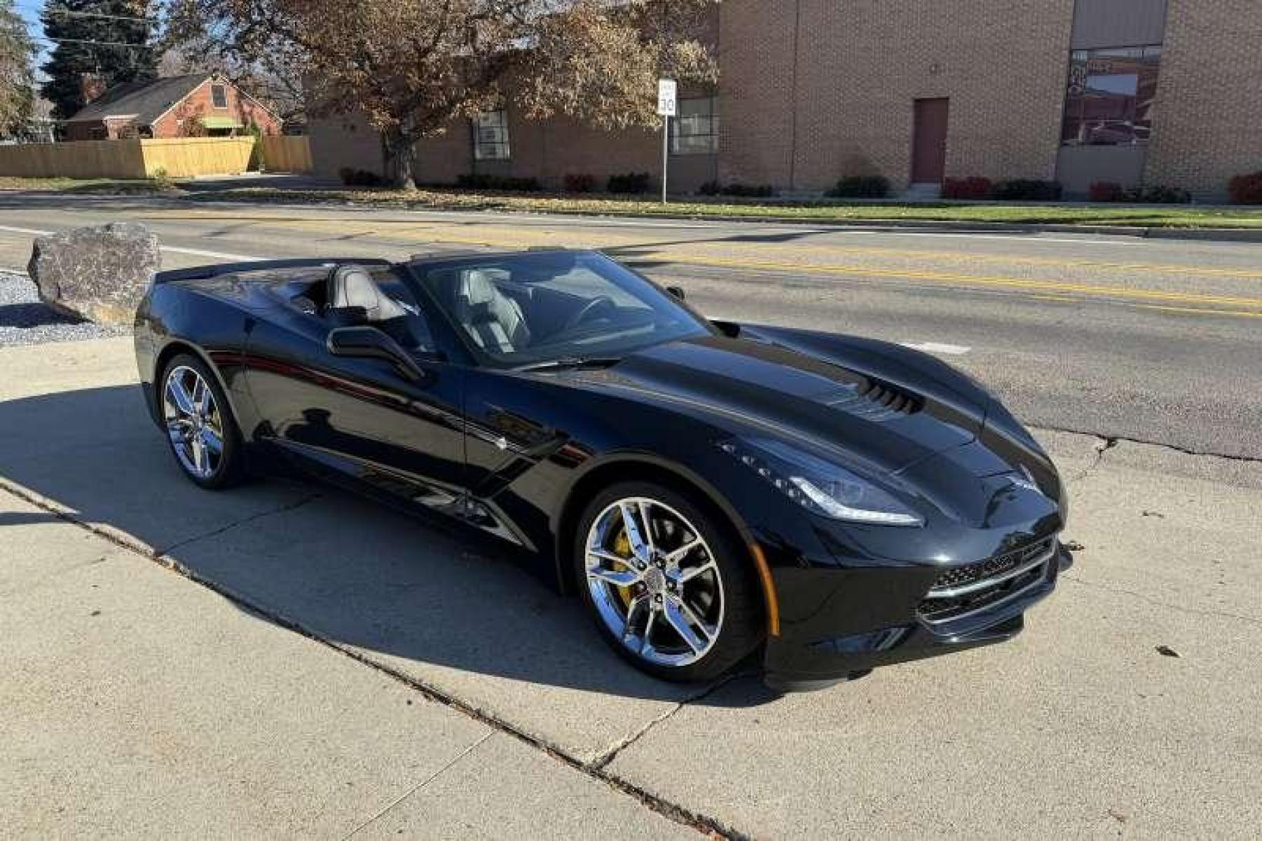 2015 Black /Black Chevrolet Corvette Stingray 2LT Z51 Convertible (1G1YK3D76F5) with an V8 6.2 Liter engine, Automatic transmission, located at 2304 W. Main St., Boise, ID, 83702, (208) 342-7777, 43.622105, -116.218658 - Highly Optioned And Extremely Low Mileage! Own The Legend! - Photo #2