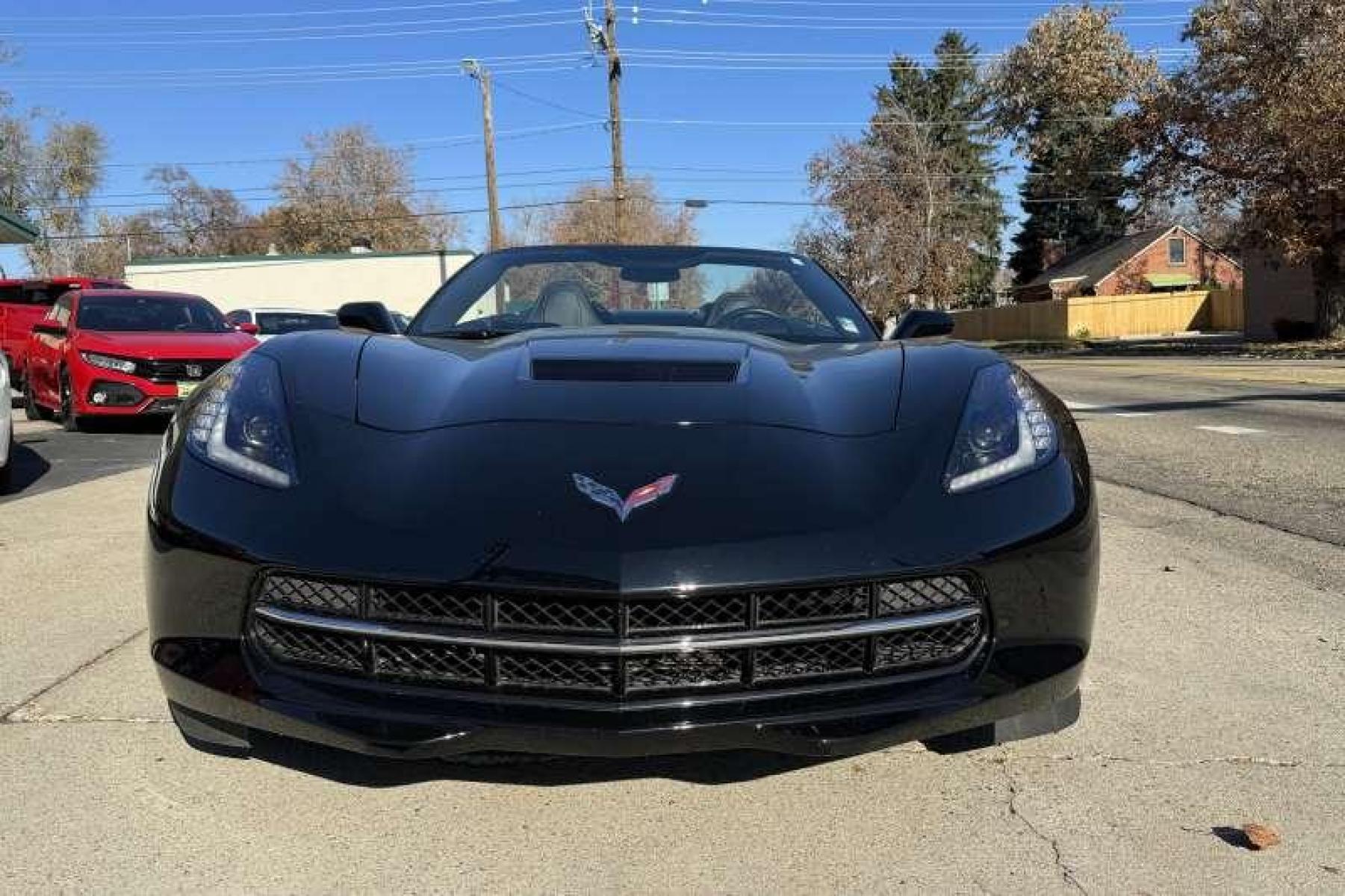 2015 Black /Black Chevrolet Corvette Stingray 2LT Z51 Convertible (1G1YK3D76F5) with an V8 6.2 Liter engine, Automatic transmission, located at 2304 W. Main St., Boise, ID, 83702, (208) 342-7777, 43.622105, -116.218658 - Highly Optioned And Extremely Low Mileage! Own The Legend! - Photo #3