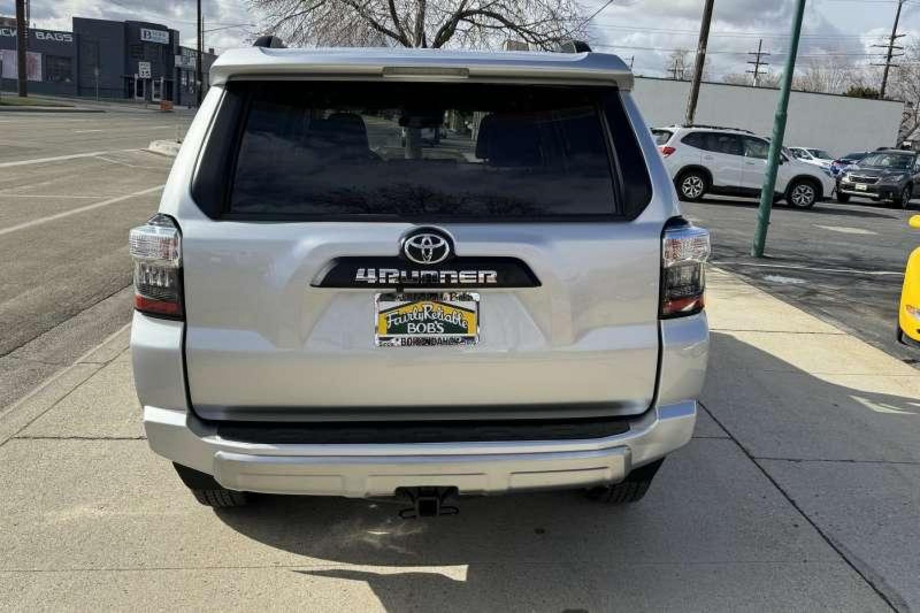 2023 Classic Silver Metallic /Gray Toyota 4Runner TRD Off Road Premium (JTERU5JR8P6) with an V6 4.0 Liter engine, Automatic transmission, located at 2304 W. Main St., Boise, ID, 83702, (208) 342-7777, 43.622105, -116.218658 - Remaining Factory Warranty! Capable Off Road SUV! Ready To Go! - Photo #1