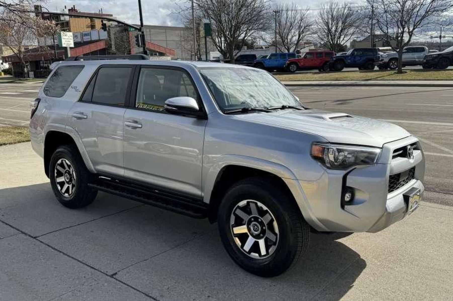 2023 Classic Silver Metallic /Gray Toyota 4Runner TRD Off Road Premium (JTERU5JR8P6) with an V6 4.0 Liter engine, Automatic transmission, located at 2304 W. Main St., Boise, ID, 83702, (208) 342-7777, 43.622105, -116.218658 - Remaining Factory Warranty! Capable Off Road SUV! Ready To Go! - Photo #2