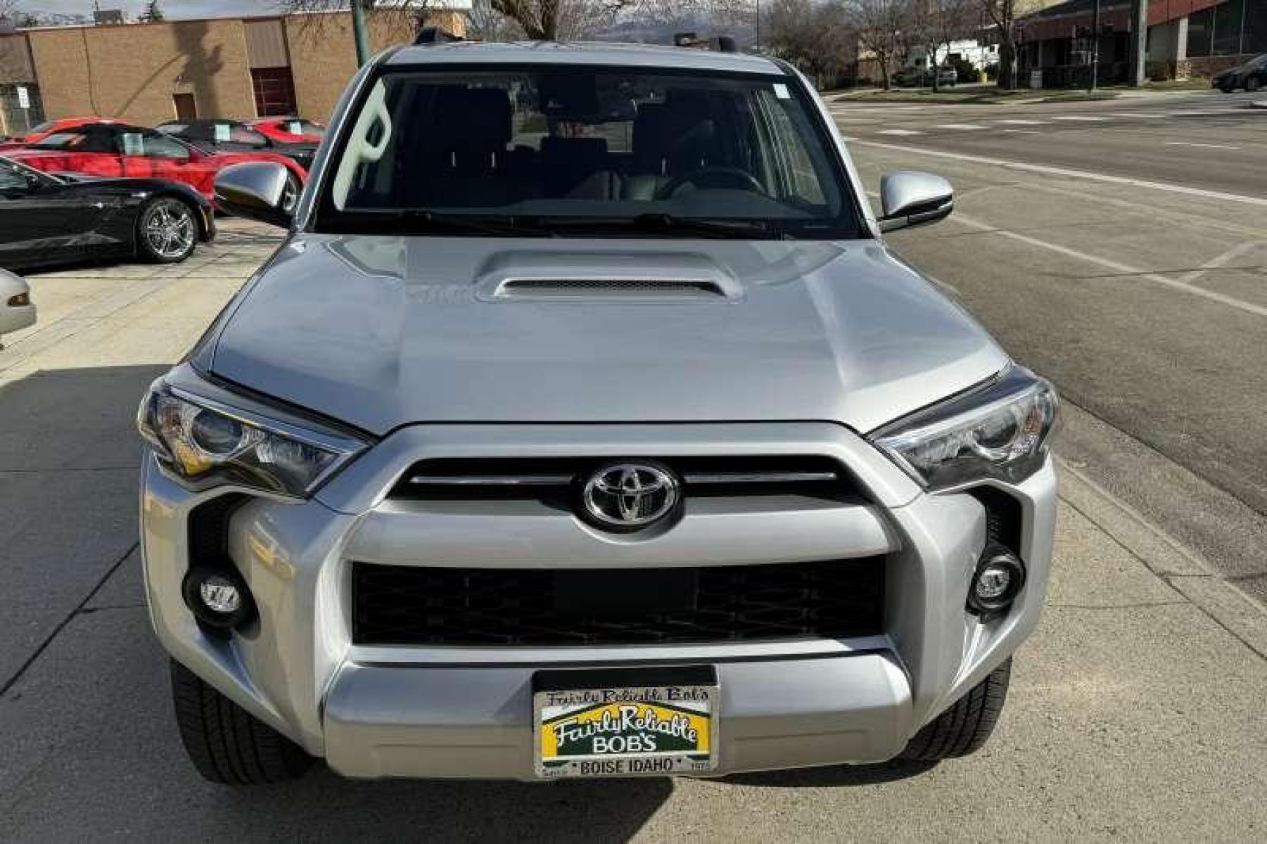 2023 Classic Silver Metallic /Gray Toyota 4Runner TRD Off Road Premium (JTERU5JR8P6) with an V6 4.0 Liter engine, Automatic transmission, located at 2304 W. Main St., Boise, ID, 83702, (208) 342-7777, 43.622105, -116.218658 - Remaining Factory Warranty! Capable Off Road SUV! Ready To Go! - Photo #3