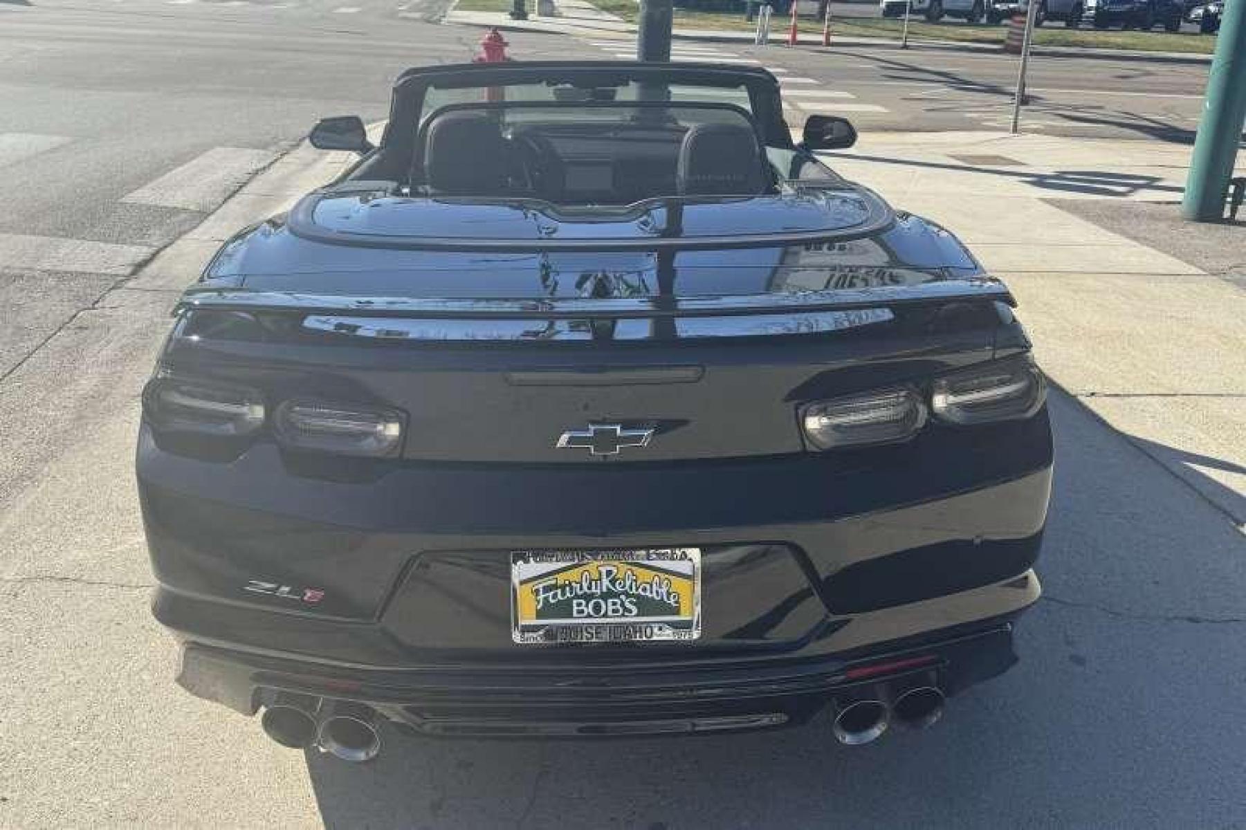 2022 Black /Black Chevrolet Camaro ZL1 Convertible (1G1FK3D67N0) with an V8 6.2 Liter Supercharged engine, Automatic transmission, located at 2304 W. Main St., Boise, ID, 83702, (208) 342-7777, 43.622105, -116.218658 - Too Many Options To List! 650 hp And 650 lb-ft of Torque! - Photo #1