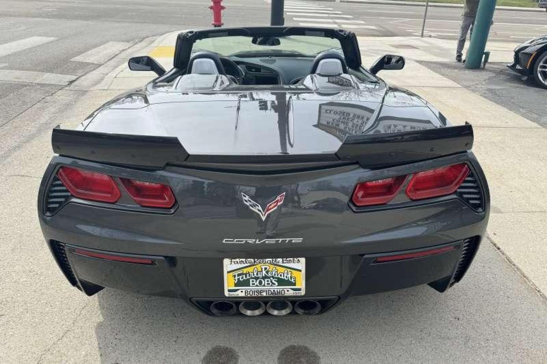 2017 Watkins Glen Gray /Blue Chevrolet Corvette Grand Sport Convertible (1G1YZ3D74H5) with an V8 6.2 Liter engine, Manual transmission, located at 2304 W. Main St., Boise, ID, 83702, (208) 342-7777, 43.622105, -116.218658 - Twilight Blue Design Package! Factory Competition Sport Bucket Seats! Grand Sport Heritage Package! Factory Carbon Fiber Ground Effects! Loaded With Features! - Photo #1