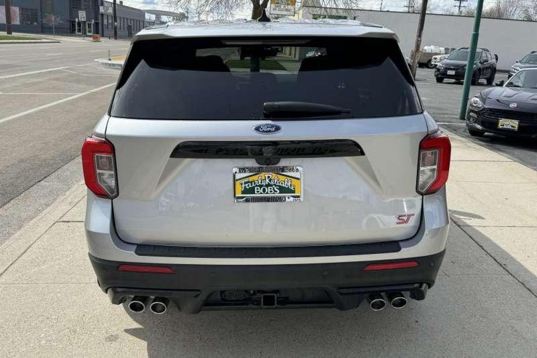 2021 Iconic Silver /Ebony Leather Ford Explorer ST (1FM5K8GC4MG) with an V6 3.0 Liter Twin Turbo engine, Automatic transmission, located at 2304 W. Main St., Boise, ID, 83702, (208) 342-7777, 43.622105, -116.218658 - Seats Have A Built In Massage Feature! Highly Optioned Explorer ST! Remaining Factory Warranty! - Photo #1