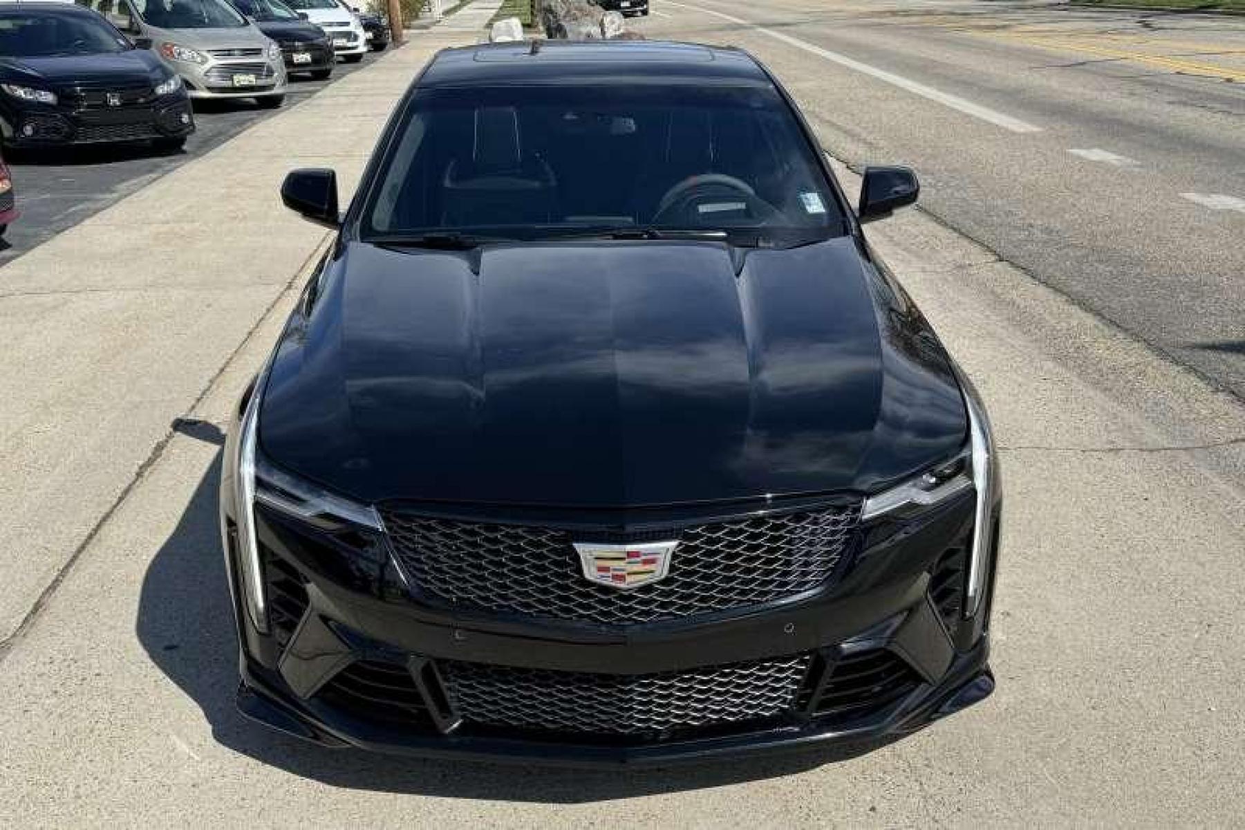 2023 Black /Black Cadillac CT4-V Blackwing (1G6DL5RP8P0) with an V6 3.6 Liter Twin-Turbo engine, Automatic transmission, located at 2304 W. Main St., Boise, ID, 83702, (208) 342-7777, 43.622105, -116.218658 - The CT4-V Blackwing packs a twin-turbo 3.6-liter V-6 that produces 472 horsepower and 445 pound-feet of torque! Loaded With Performance, Comfort And Safety Features! - Photo #4