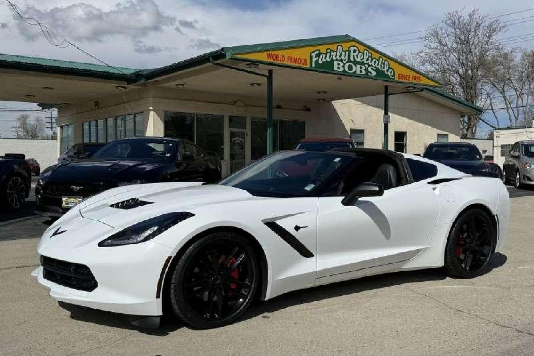 2016 Arctic White /Black Chevrolet Corvette Stingray 3LT (1G1YF2D75G5) with an V8 6.2 Liter engine, Automatic transmission, located at 2304 W. Main St., Boise, ID, 83702, (208) 342-7777, 43.622105, -116.218658 - Well Cared For Low Mileage Corvette! Carbon Fiber Removable Roof! - Photo #0