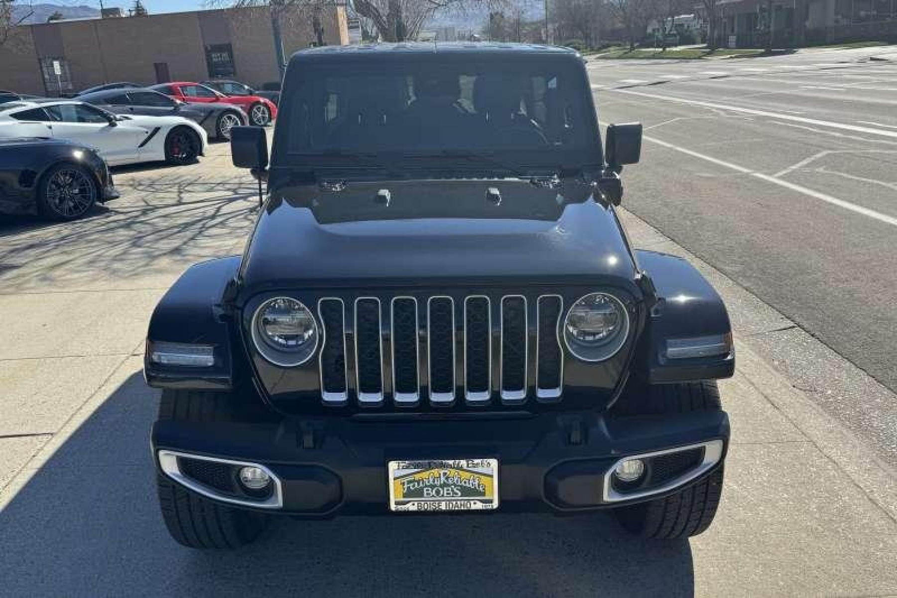 2021 Black /Black Jeep Wrangler Unlimited 4xe Sahara (1C4JJXP62MW) with an 4 Cyl 2.0 Liter Hybrid engine, Automatic transmission, located at 2304 W. Main St., Boise, ID, 83702, (208) 342-7777, 43.622105, -116.218658 - Ready For Fun In The Sun Or Cold Weather. This Is Your Jeep! One Owner With Remaining Factory Powertrain Warranty! - Photo #3