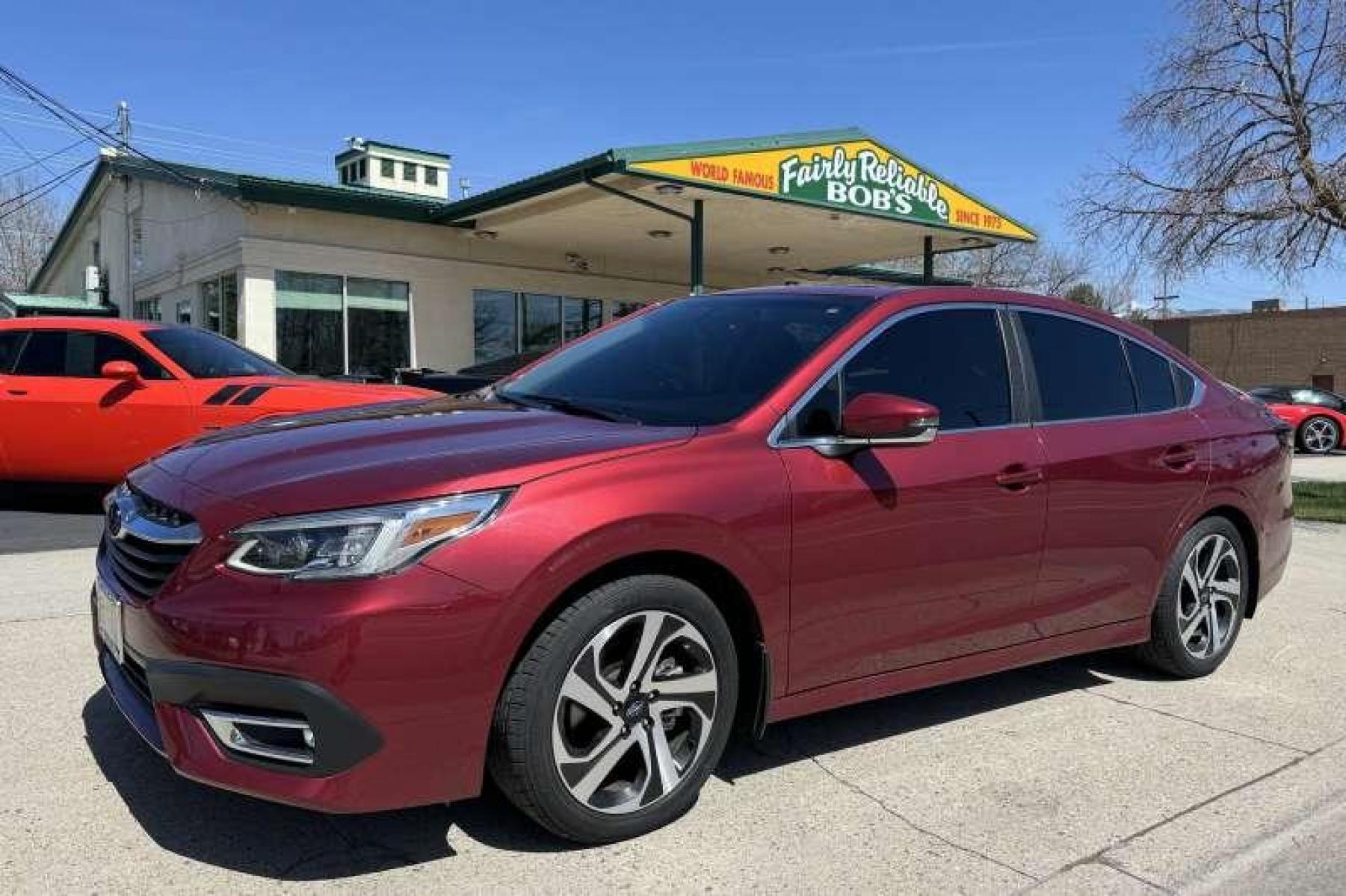 2022 Crimson Red Pearl /Black Subaru Legacy Limited XT (4S3BWGN67N3) with an H4 2.4 Liter Turbo engine, Automatic transmission, located at 2304 W. Main St., Boise, ID, 83702, (208) 342-7777, 43.622105, -116.218658 - Photo #0