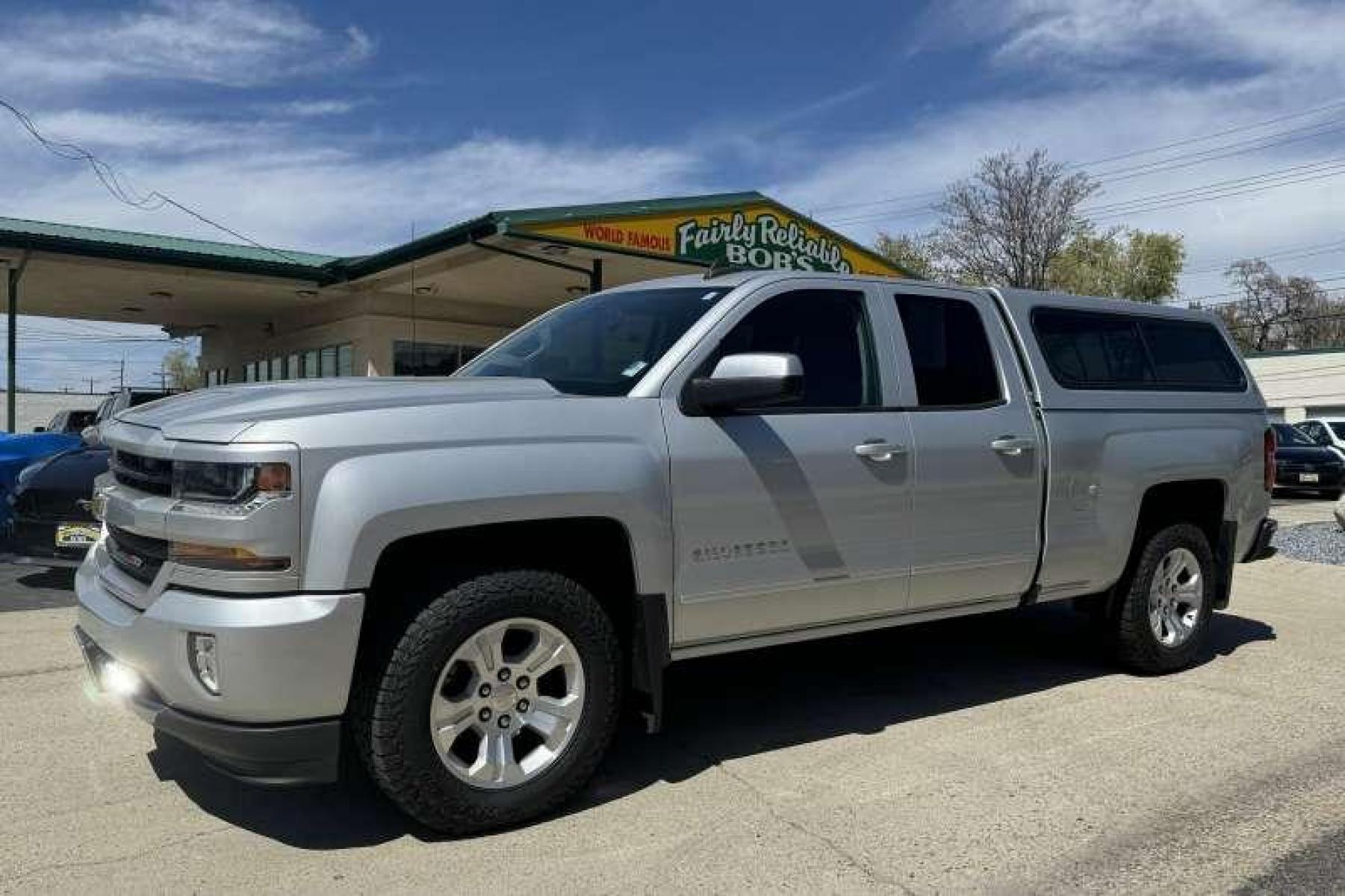 2016 Silver /Black Chevrolet Silverado 1500 Double Cab LT (1GCVKREC2GZ) with an V8 5.3 Liter engine, Automatic transmission, located at 2304 W. Main St., Boise, ID, 83702, (208) 342-7777, 43.622105, -116.218658 - New Tires! Matching Shell! Ready To Go! - Photo #0