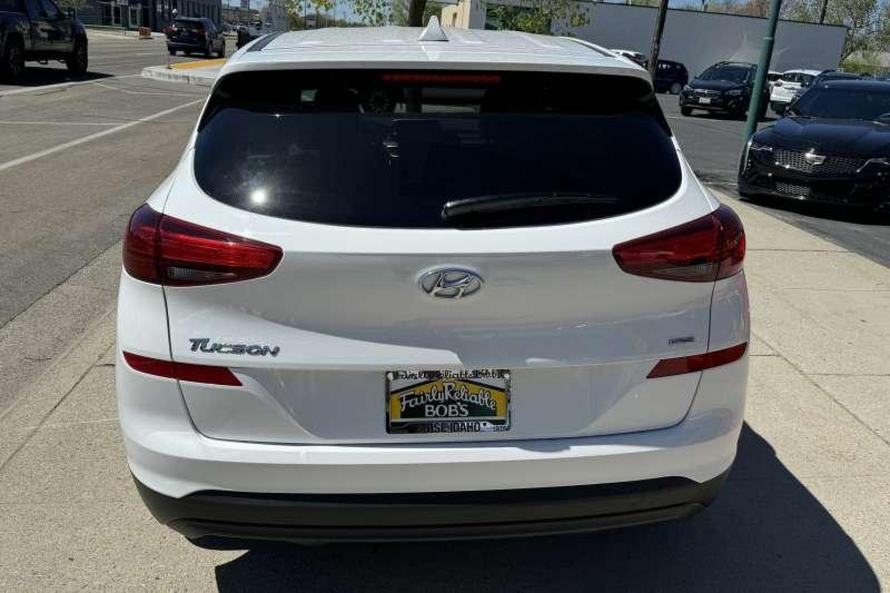 2020 White /Gray Hyundai Tucson SE AWD (KM8J2CA46LU) with an 4 Cyl 2.0 Liter engine, Automatic transmission, located at 2304 W. Main St., Boise, ID, 83702, (208) 342-7777, 43.622105, -116.218658 - All Wheel Drive! New Tires! Remaining Factory Powertrain Warranty! - Photo #1