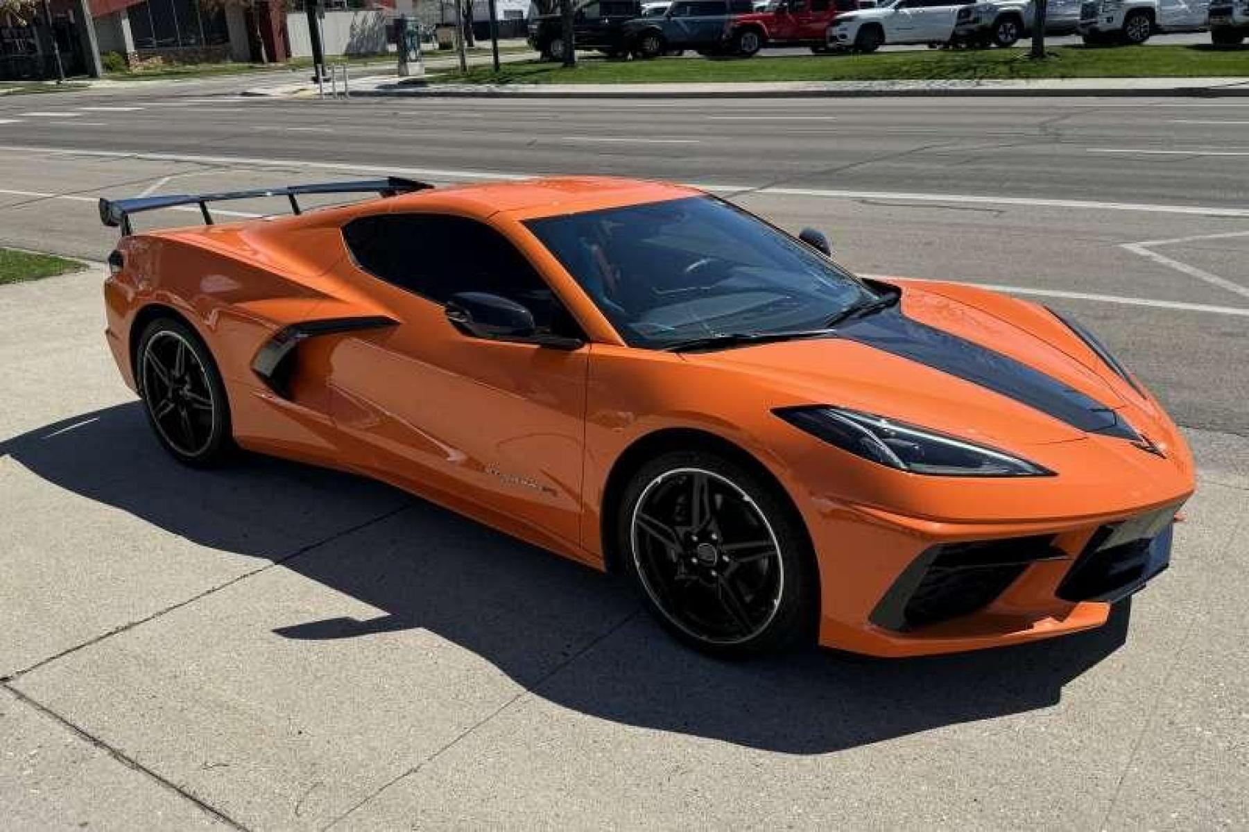 2022 Amplify Orange /Tension / Twilight Blue Chevrolet Corvette Stingray 3LT (1G1YC2D40N5) with an V8 6.2 Liter engine, Automatic transmission, located at 2304 W. Main St., Boise, ID, 83702, (208) 342-7777, 43.622105, -116.218658 - Photo #23