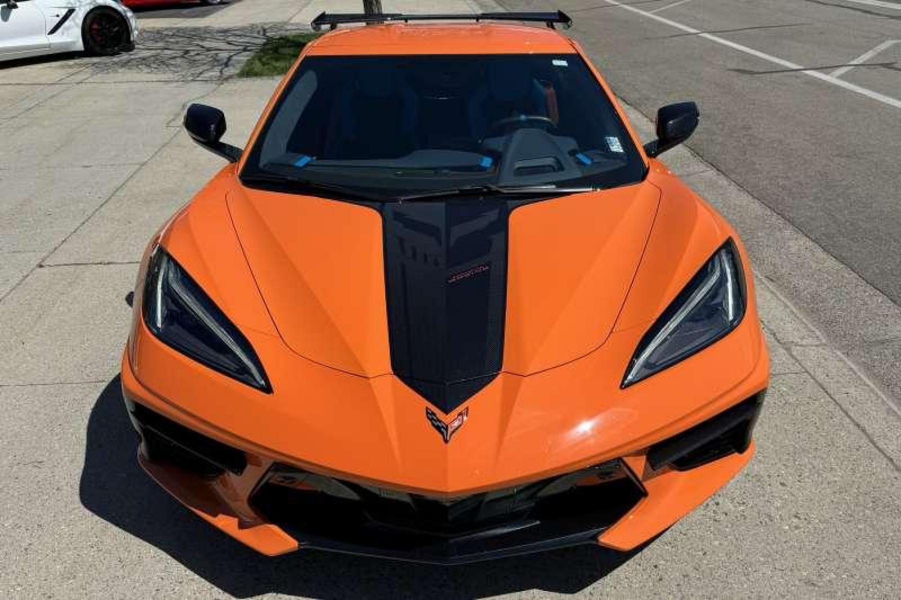 2022 Amplify Orange /Tension / Twilight Blue Chevrolet Corvette Stingray 3LT (1G1YC2D40N5) with an V8 6.2 Liter engine, Automatic transmission, located at 2304 W. Main St., Boise, ID, 83702, (208) 342-7777, 43.622105, -116.218658 - Photo #25