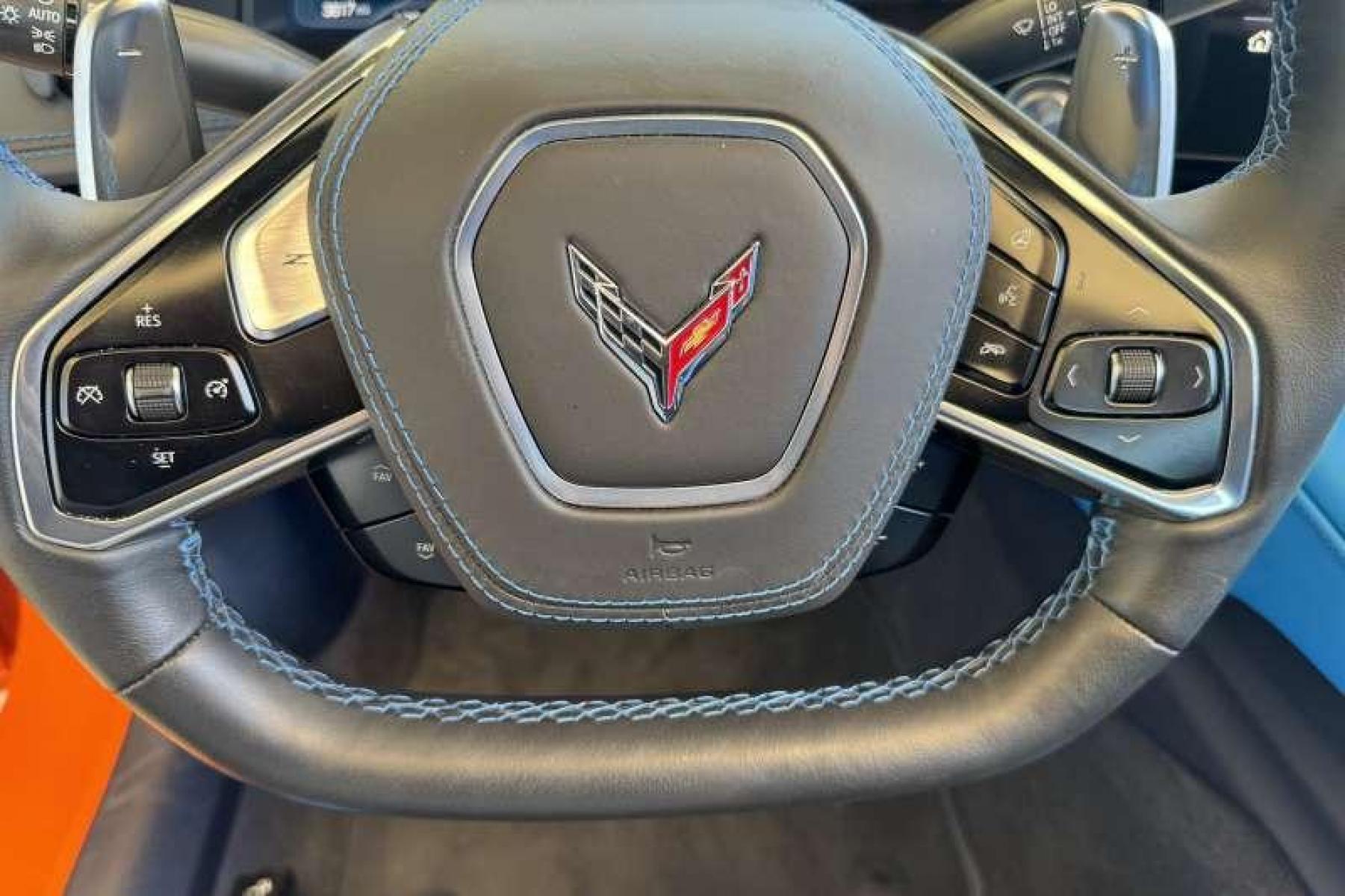 2022 Amplify Orange /Tension / Twilight Blue Chevrolet Corvette Stingray 3LT (1G1YC2D40N5) with an V8 6.2 Liter engine, Automatic transmission, located at 2304 W. Main St., Boise, ID, 83702, (208) 342-7777, 43.622105, -116.218658 - Photo #7