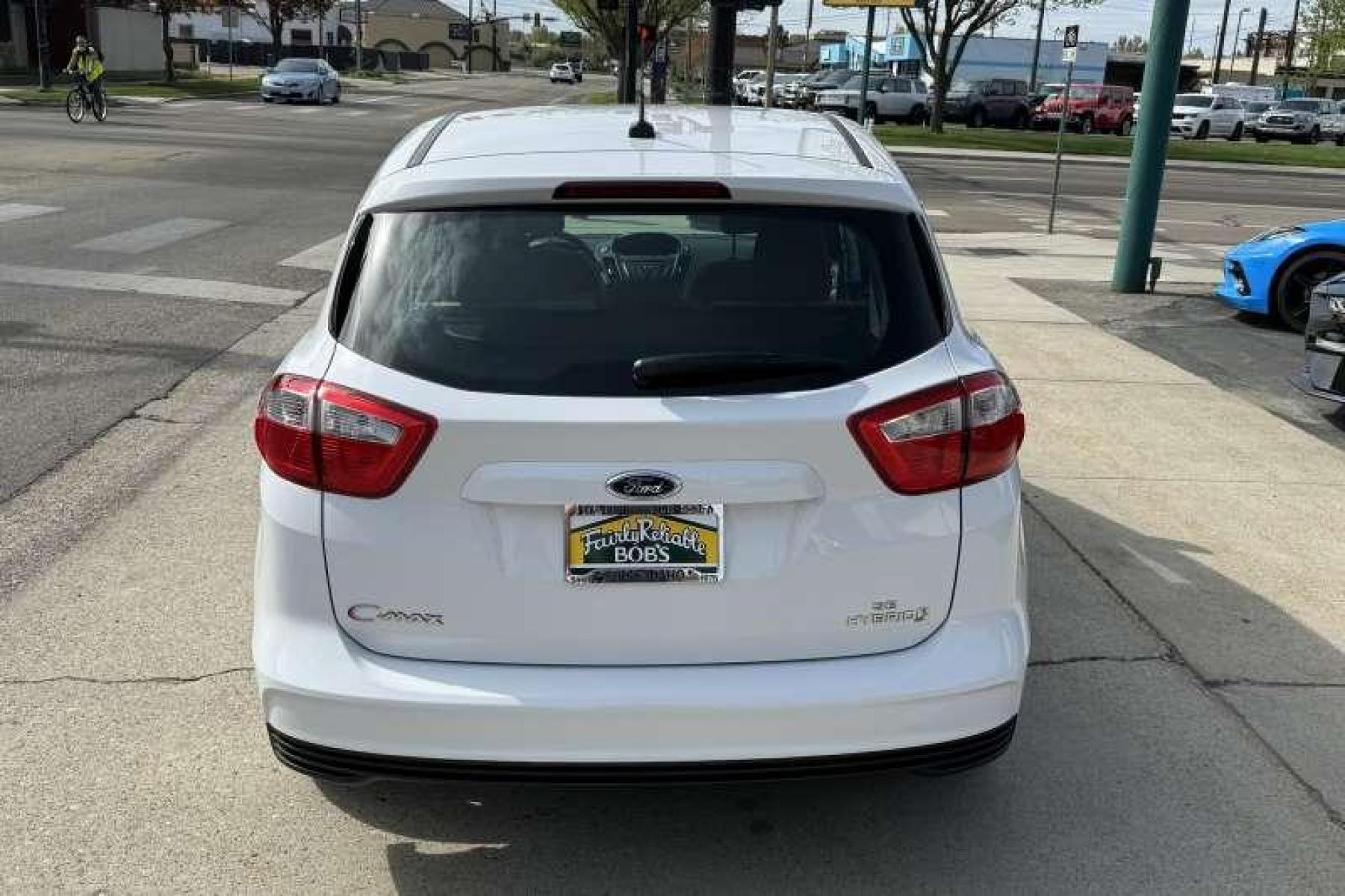 2014 Oxford White /Oak Ford C-Max Hybrid SE Hatchback (1FADP5AU1EL) with an 4 Cyl 2.0 Liter Hybrid engine, Automatic transmission, located at 2304 W. Main St., Boise, ID, 83702, (208) 342-7777, 43.622105, -116.218658 - Incredibly Low Mileage! New Tires! Ready To Go! - Photo #1